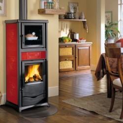 Termorossella plus forno dsa 4.0 poêle à bois avec four La Nordica