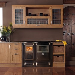 Vulcano 7T cuisinière à bois Lacunza encastrable avec en option les modules d'isolation